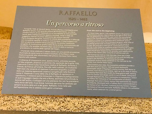 ROMA ARCHEOLOGICA & RESTAURO ARCHITETTURA 2020. «Raffaello 1520-1483». Raffaello a Roma è un percorso a ritroso dal 1520 al 1483. The NYT (18 Aug. 2020) &  Scuderie del Quirinale / You-Tube (13 Apr. 2020).