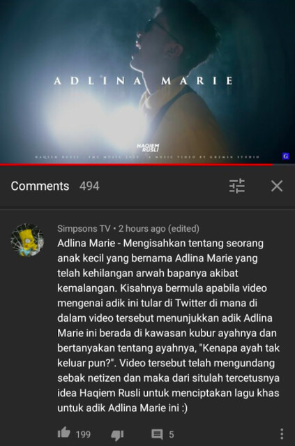 Video Muzik Single Adlina Marie Haqiem Rusli Undang Rasa Sebak