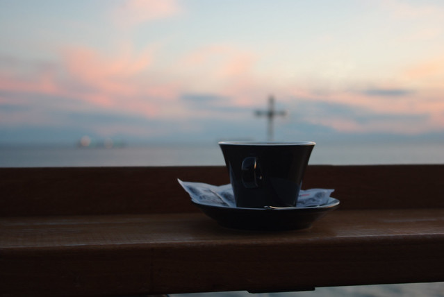 Coffee on a ship
