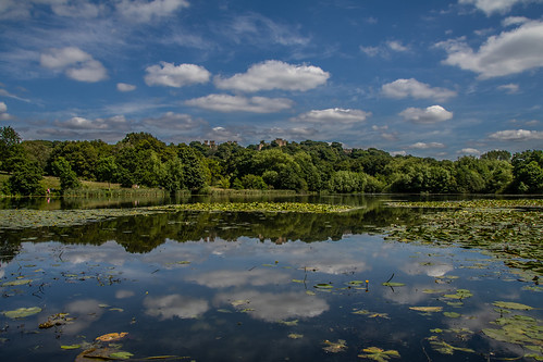 nationaltrust landscape reflection pond water sky cloud clouds nature derbyshire hardwickhall uk greatbritain canon canoneos canon80d canonuk countrylife countryside