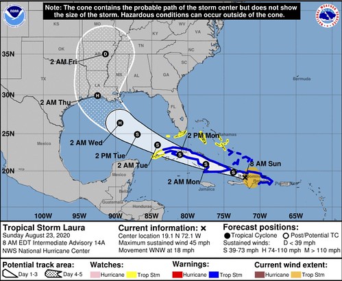 Tropical Storm Laura 8/23/20