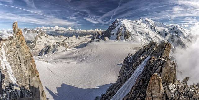 Mont Blanc massive from Aiguille du Midi (in Explore 24-08-2020)
