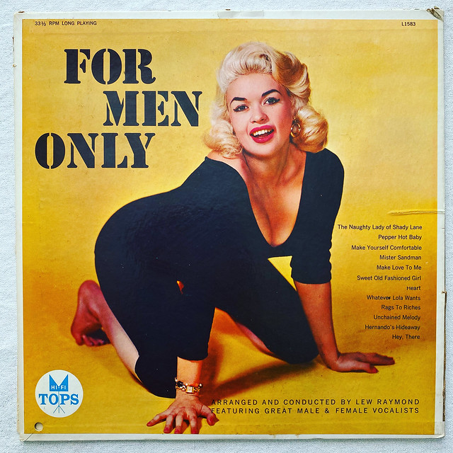 Jayne Mansfield On LP Cover - For Men Only (1957)