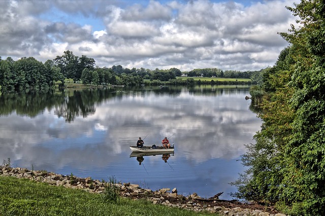 Fishing on Chambers Lake