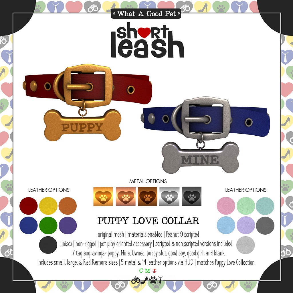 .:Short Leash:. Puppy Love Collar