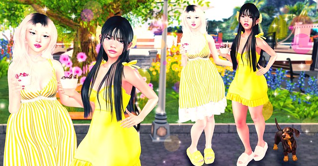 Girls in yellow