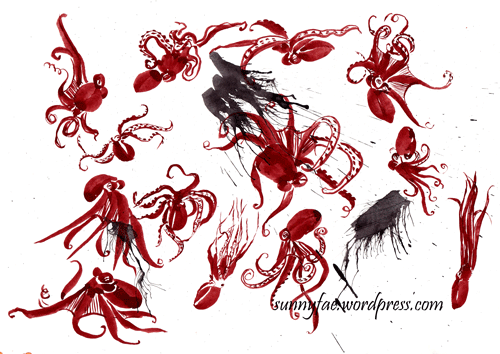 octopus ink sketch