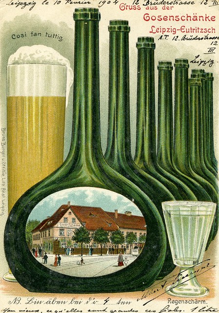 Postcard 1904  Leipzig Gosenschänke