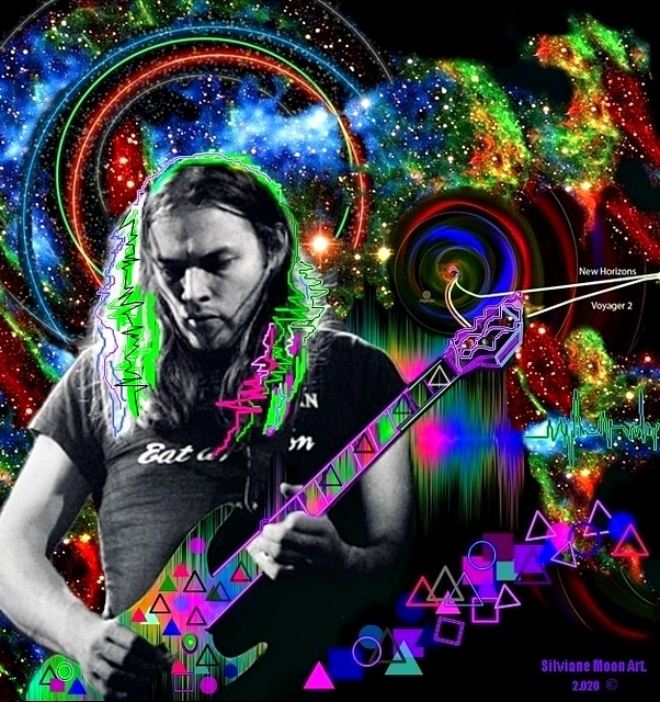 David Gilmour Art. By Silviane Moon.