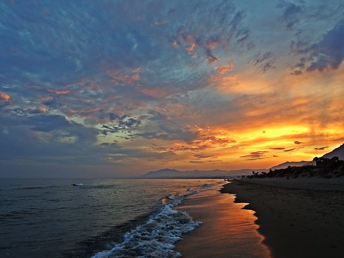 andalucia atardecer marbella málaga mar mediterráneo costadelsol cielo españa spain sunset