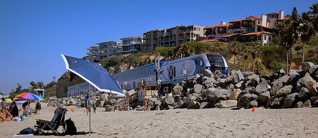 Pacific Surfliner - San Clemente Beach, California - Panorama