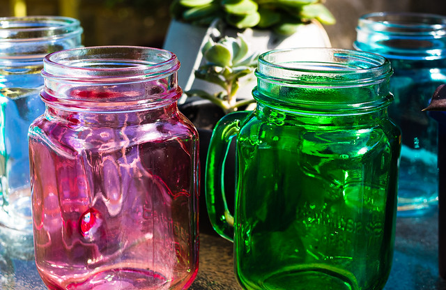 Jars of many colours