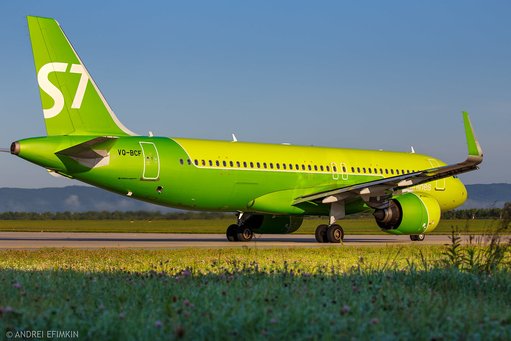 S7 Airlines Airbus A320neo VQ-BCF at Vladivostok International Airport