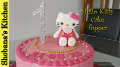 Cake Decorating - How to Make Hello kitty Cake Topper / Shobanas Kitchen
