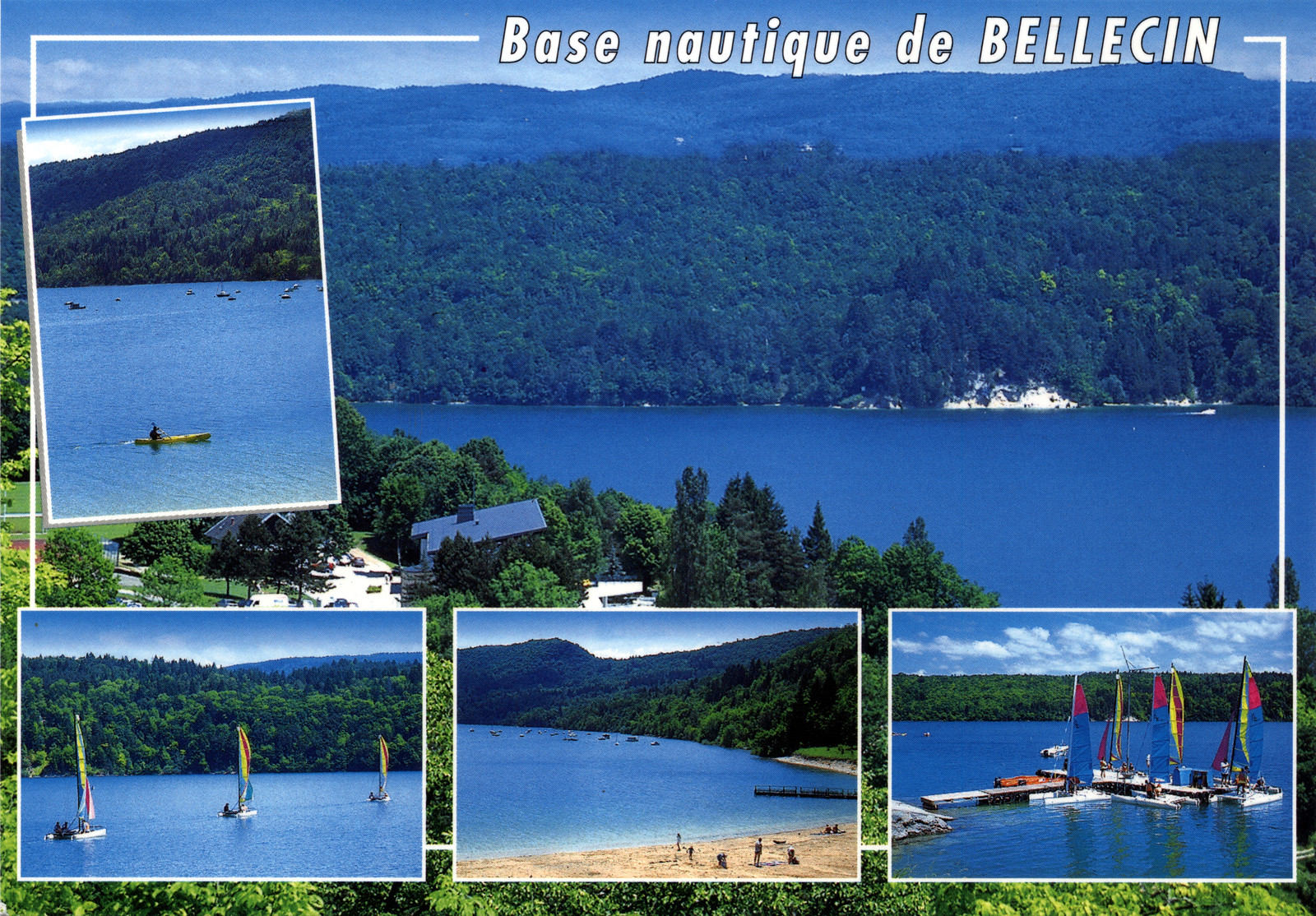 La base nautique de Bellecin - Le lac de Vouglans (Jura)
