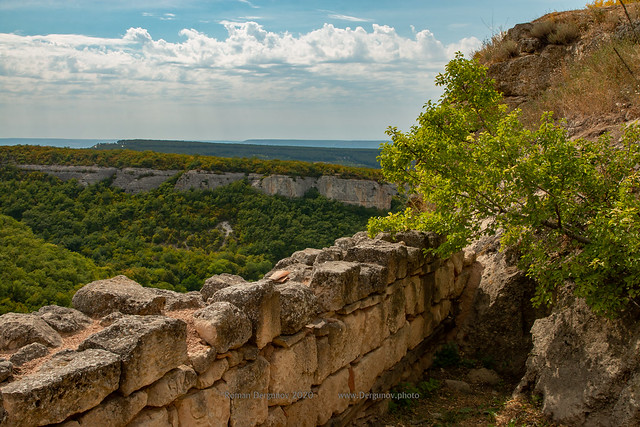 Chufut-Kale city-fortress, Bakhchysarai, Crimea, Russia.