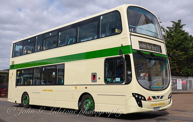 First appearance of my latest commissioned heritage livery for First Essex, Eastern National 'X10' 1968 livery on First Hadleigh Volvo B9TL / Wright Gemini 2 37986, BJ11 ECY in conjunction with Marden Commerials of Benfleet