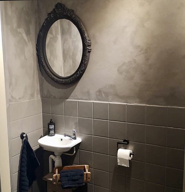 Barok spiegel landelijk toilet