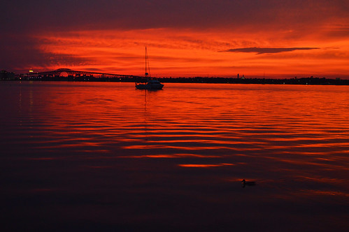 lakecharles june 2019 louisiana la sunset sky clouds boat duck saturated bridge