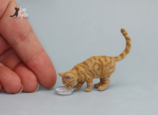 Miniature Animal Sculpture Cat