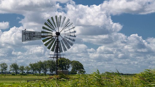 nederland netherlands windmotor windmill nikon d7100 tamron 16300 clouds landschap landscape friesland