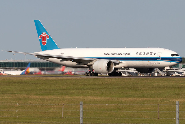 B-2080 China Southern Cargo B777F London Stansted Airport