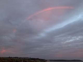 Youghal Bay early evening rainbow
