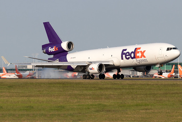 N591FE FedEX Express MD-11F London Stansted Airport