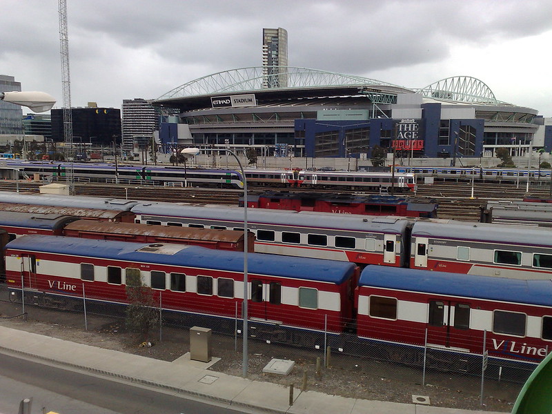 V/Line stabling at Southern Cross station, August 2010
