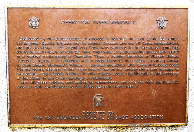 Operation Tiger Memorial Plaque