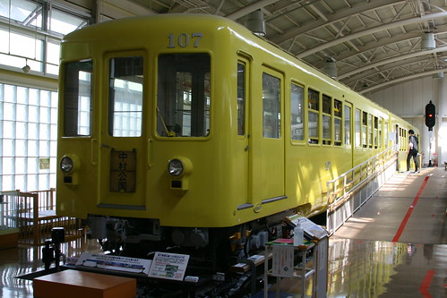 Nagoya Municipal Subway 100 series in Retro Train Museum, Nisshin, Aichi, Japan /Aug 23, 2020