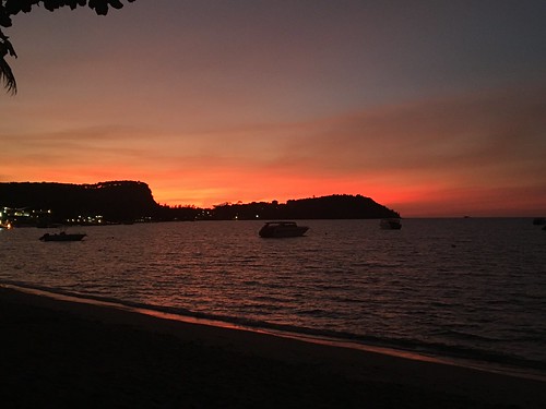 sunset bigbuddha beach koh samui