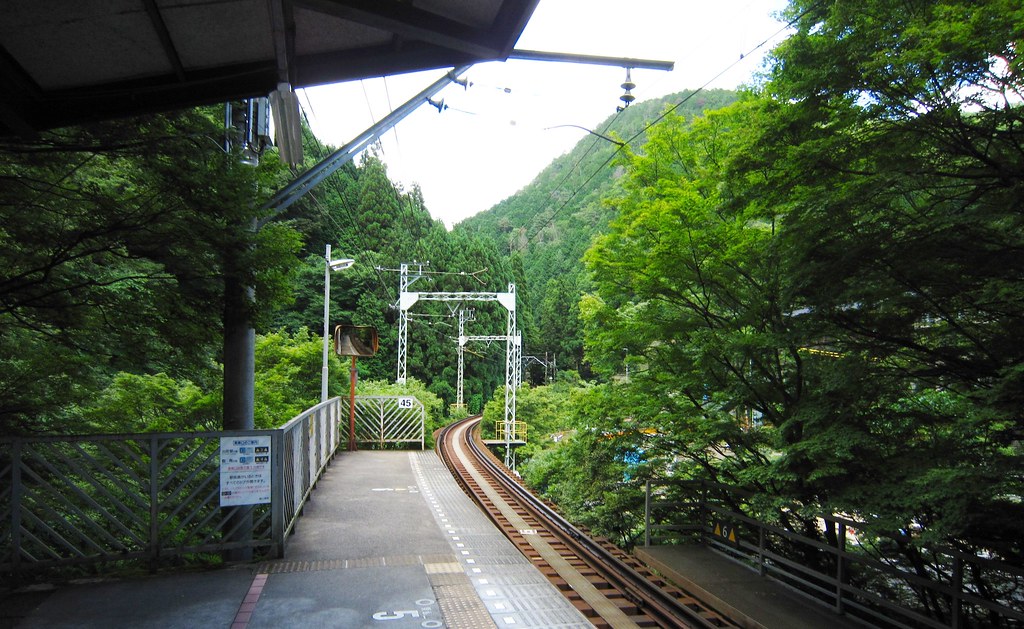 Eiden Railway at Kurama Station in the mountains of Kyoto Prefecture 4356 (2)