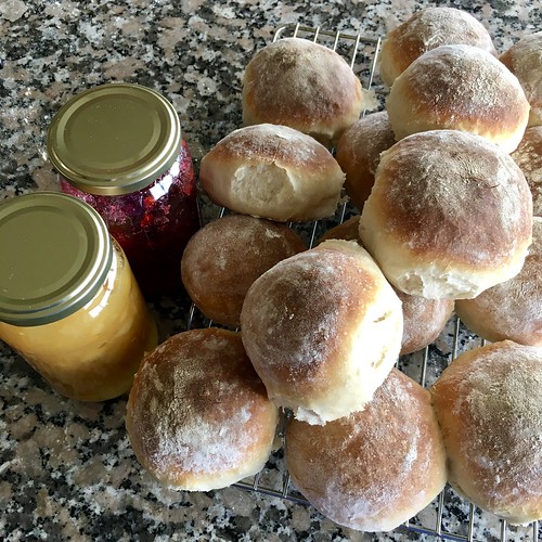 Homemade bread and jam made this morning 😊