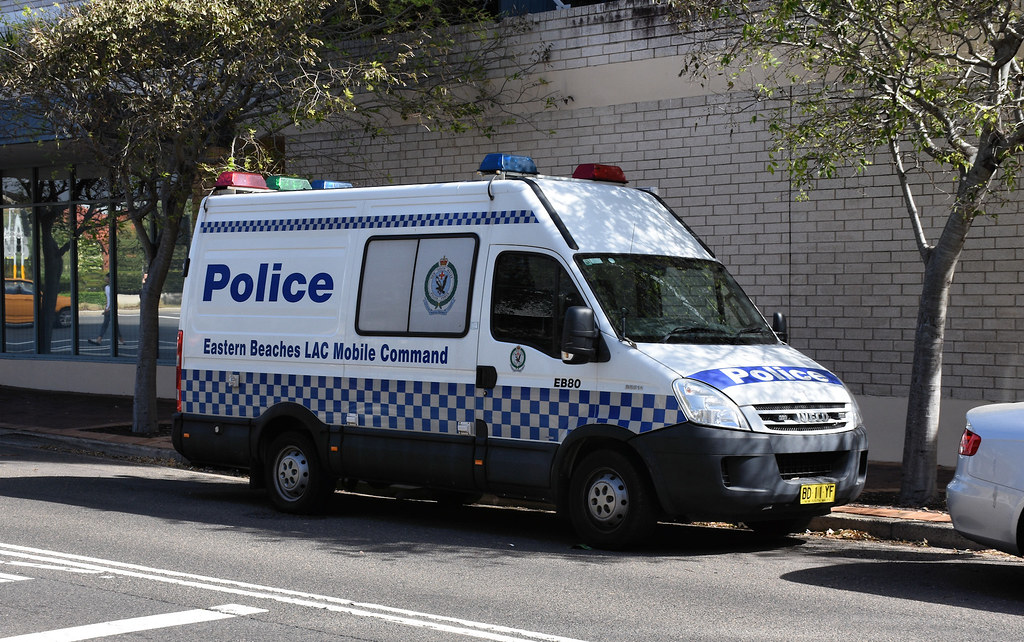 Police Vehicle, Bruce Bennetts Place, Maroubra, Sydney, NSW.