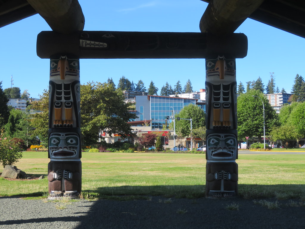 Totems carved by Sam Henderson