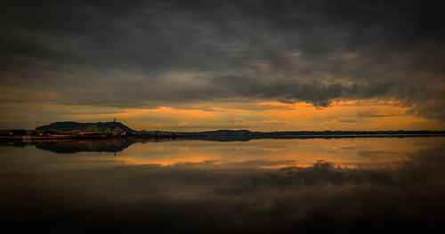 scrabo tower strangford lough high tide water reflections clouds sunrise dawn early morning colours comber newtownards county down northern ireland allalongthewatchtower ronnielmills landscape photography nikon d7000