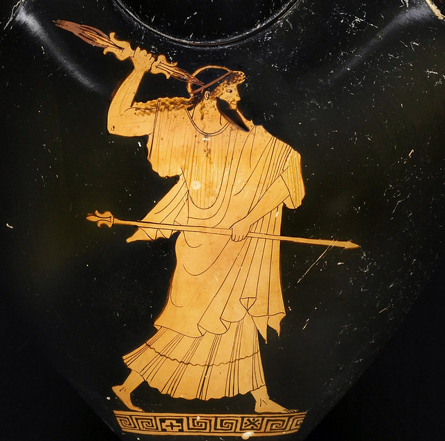 Zeus launching his thunderbolt [480-470 BC]
