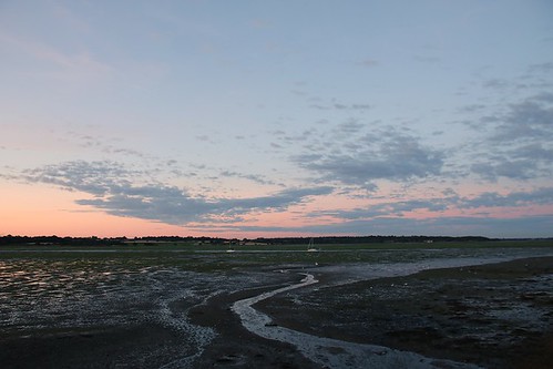 sunset evening dusk night riverstour river stour estuary manningtree mistley essex eastanglia clouds nature