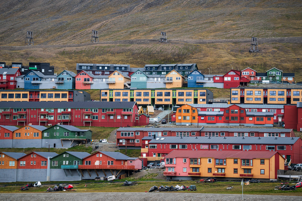 The Colored Buildings of Longyearbyen - Svalbard