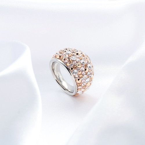Swarovski Crystal Rose Gold Ring, 316L Stainless Steel Rin… | Flickr