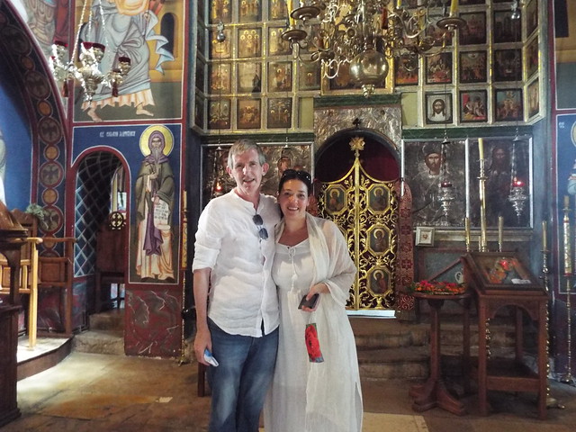Us at Krka Monastery, Croatia, August 2020