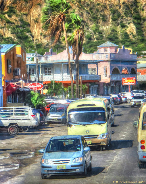 Main Street Traffic, Bridgetown Barbados