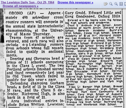 1964 XC Championship The Lewiston Daily Sun - Google News Archive Search(4)