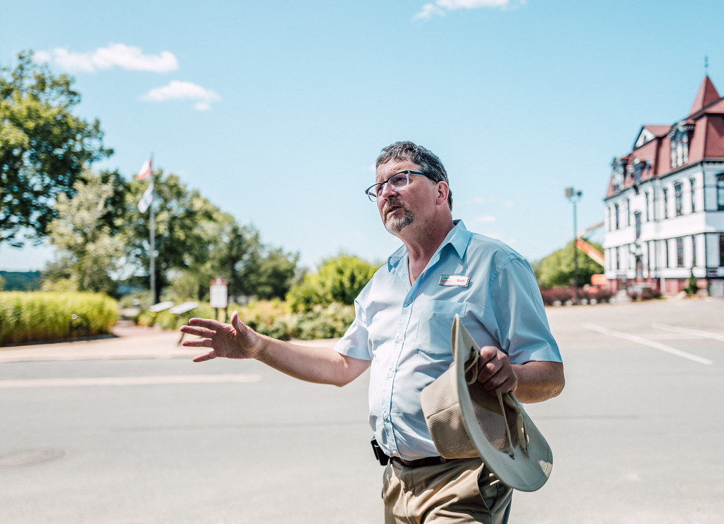 Ralph the tour guide in Lunenburg Nova Scotia