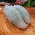 Squid Sushi from Wakatake @ Uguisudani