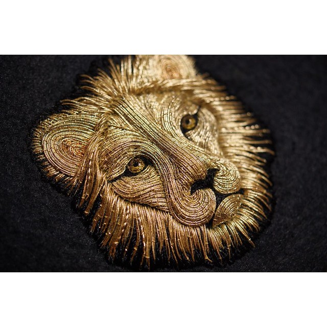 Stunning Hand Embroidery Art Lion