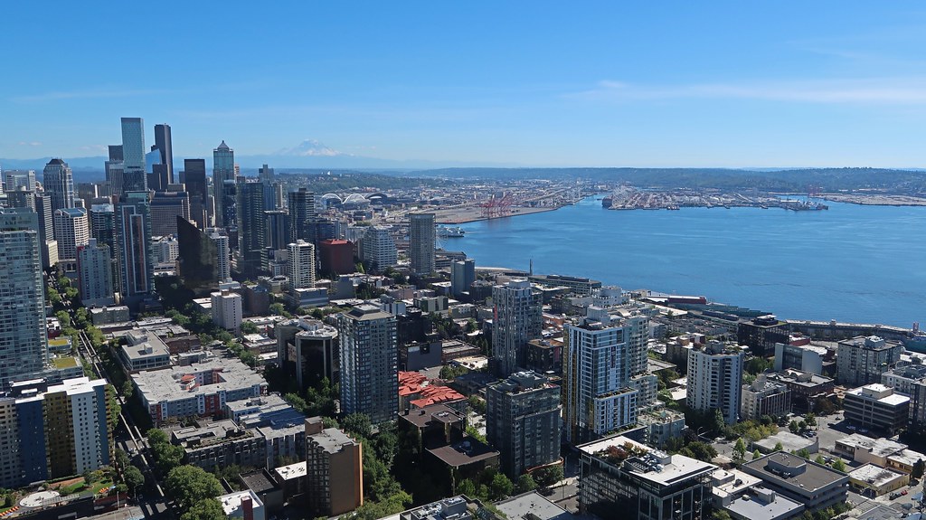 View from Space Needle in Seattle, WA