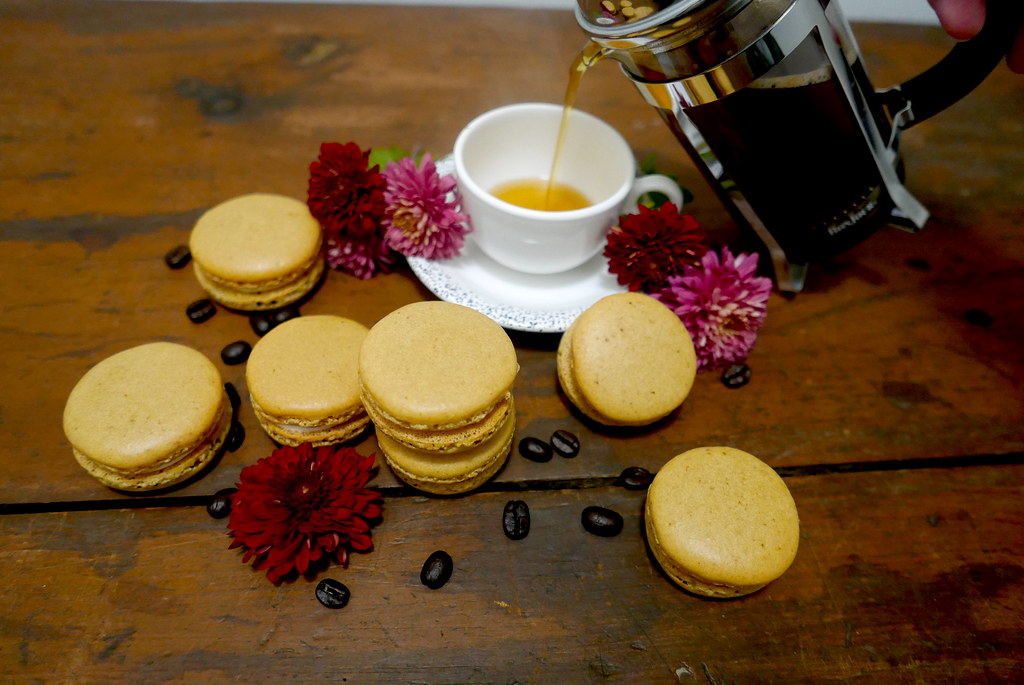 French Coffee Macarons are best served on the side of coffee! 