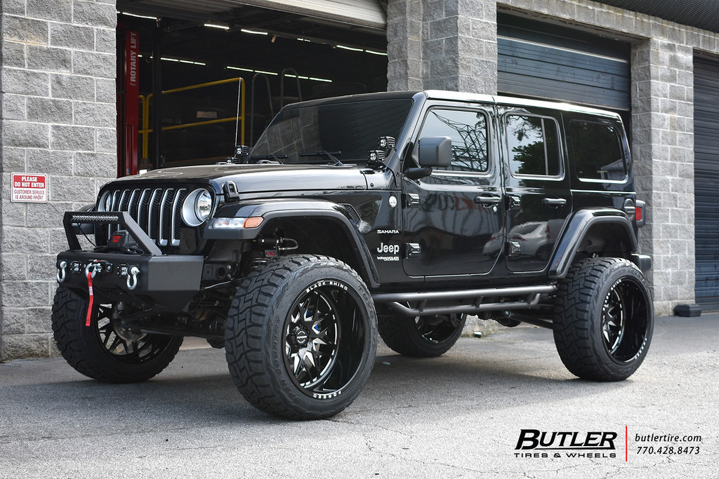 Lifted Jeep Wrangler with 24in Black Rhino Twister Wheels … | Flickr